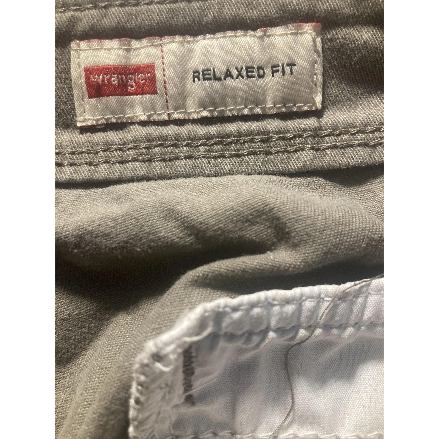 Wrangler Cargo Pants Mens 32x30 Green Relaxed Fit Canvas Workwear Casual Pockets