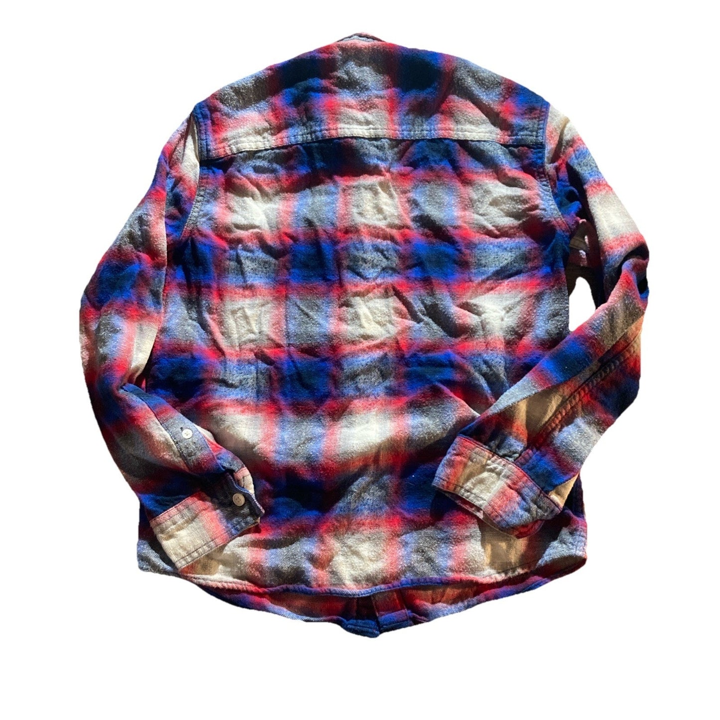 Abercrombie Kids Boys Plaid Button-Up Flannel Shirt Size 9/10