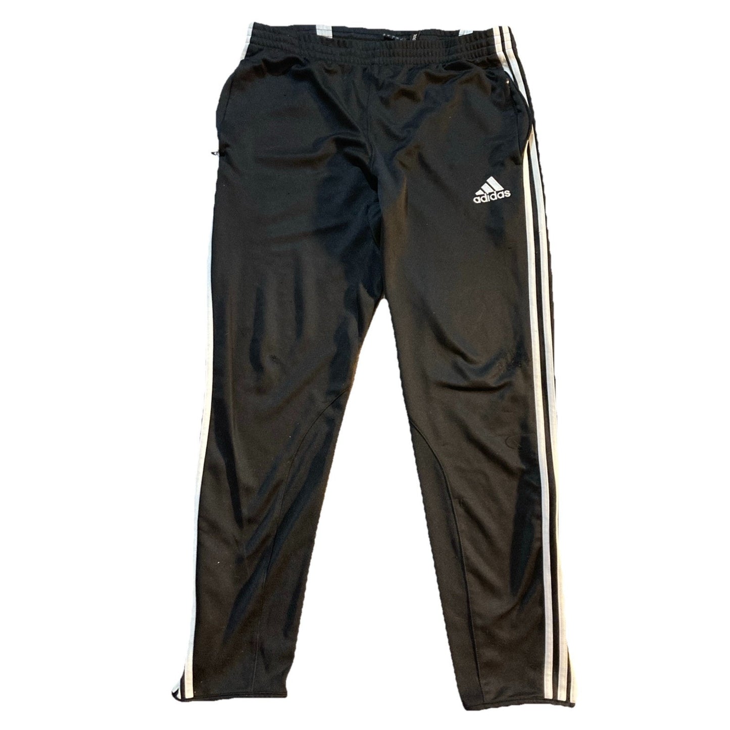 2012 Adidas Climacool 3 Stripe Joggers Embroidered Logo Zip Ankle Pockets Mens L