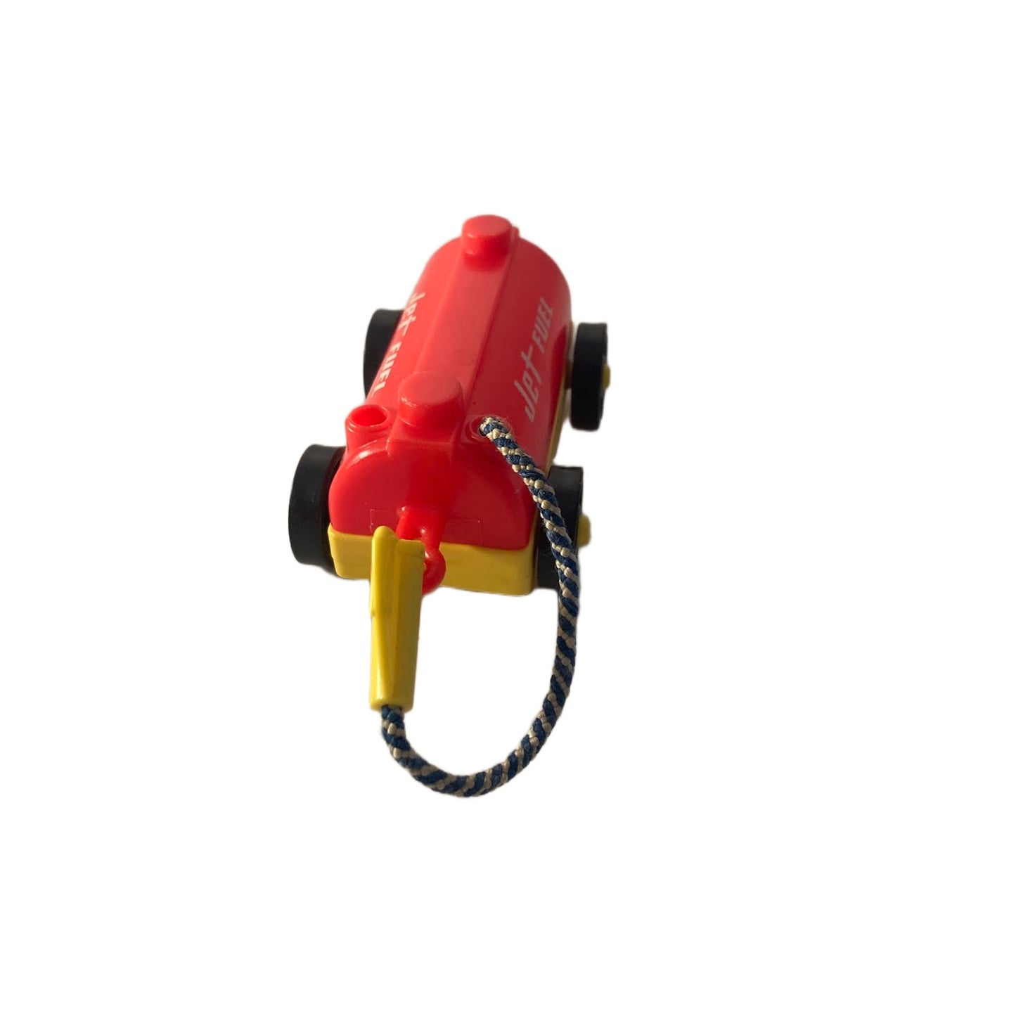Vintage Fisher Price Little People Red Yellow Airport Jet Fuel Gas Tank Car
