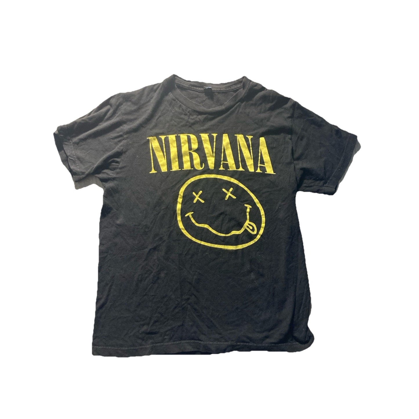Nirvana T Shirt Happy Face Smile Mens Size Medium
