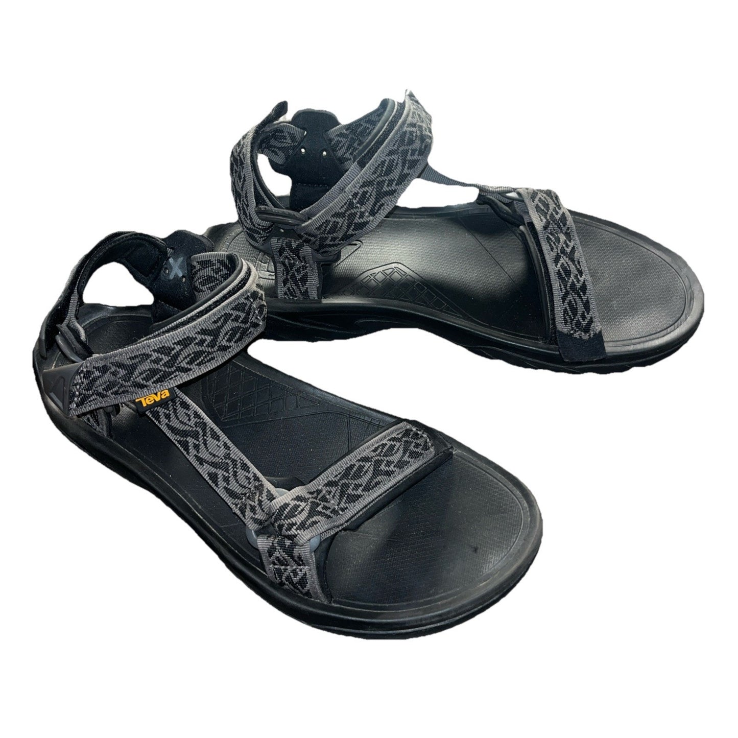 EUC TEVA TERRA FI 5 UNIVERSAL MADANG BLack HIKING SPORT MEN'S SANDALS SIZE US 12