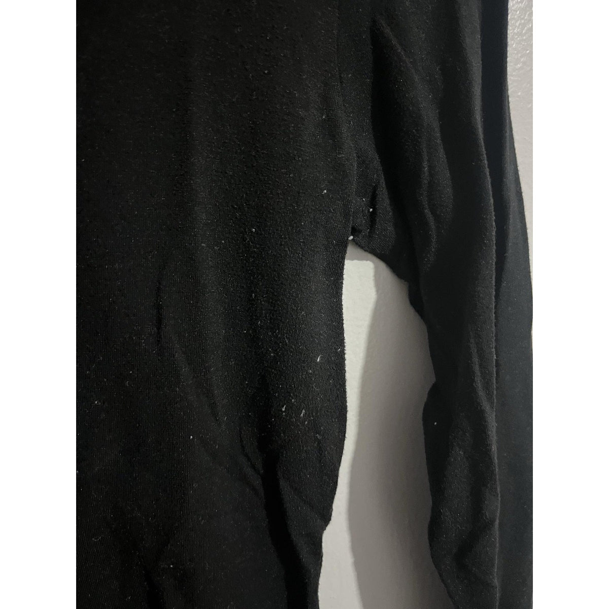 32 Degrees Shirt Womens M Black Tagless Thermal Scoop Neck Slim Long Sleeve