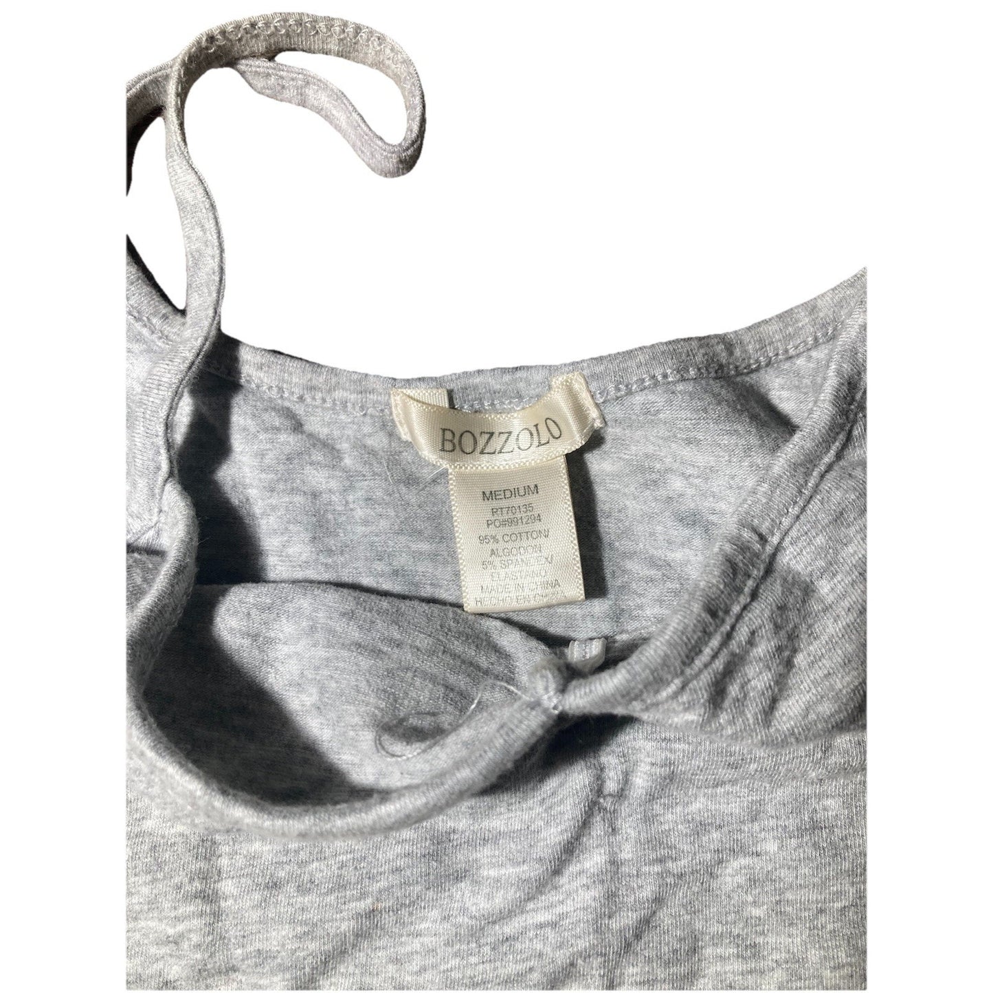 Bozzolo Womens Lettuce Cropped V Neck Tank Top Size Medium Spaghetti Straps Y2K