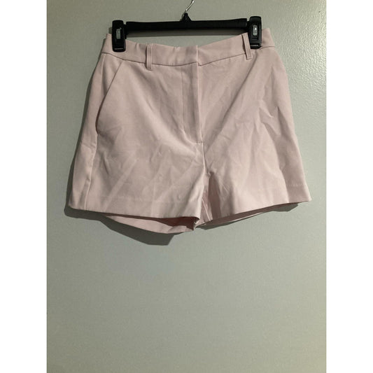 Express Shorts Womens 4 Pink Chino Pleated Editor Super High Rise Casual