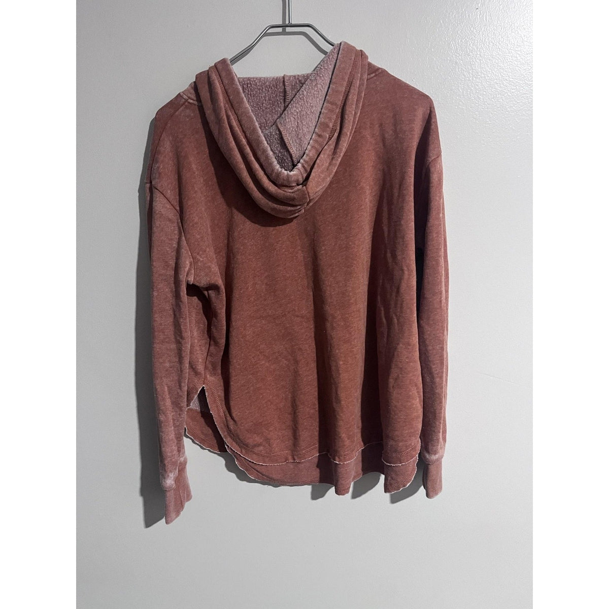 Ocean Drive Pullover Womens S Brown Hoodie Hooded Lined Lightweight Fleece