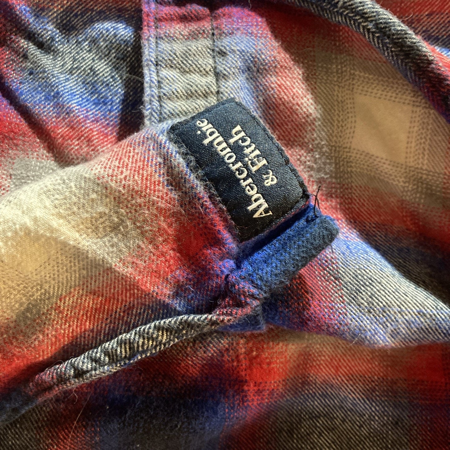 Abercrombie Kids Boys Plaid Button-Up Flannel Shirt Size 9/10