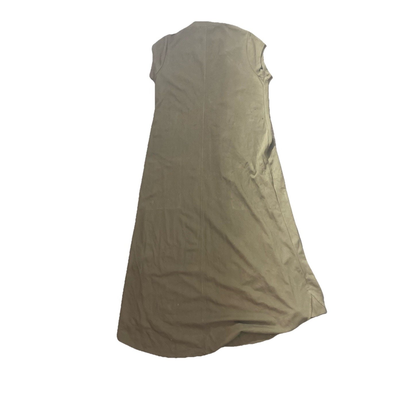 Anthropologie Maeve Dress Olive Green Mock Neck Maxi With Large Mid Pocket Sz M