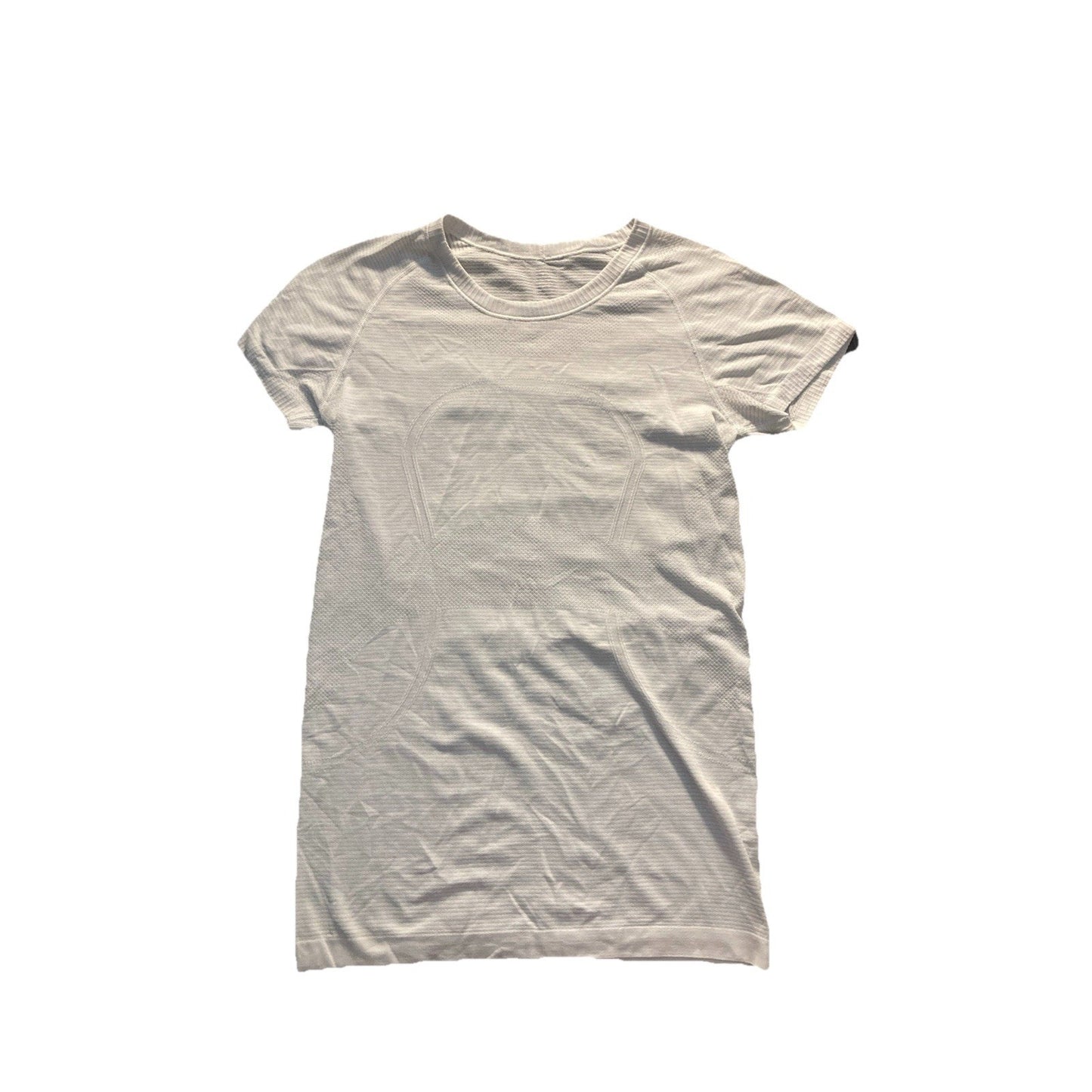 LULULEMON Women's EUC Swiftly Tech Short-Sleeve Light Gray White Size 8