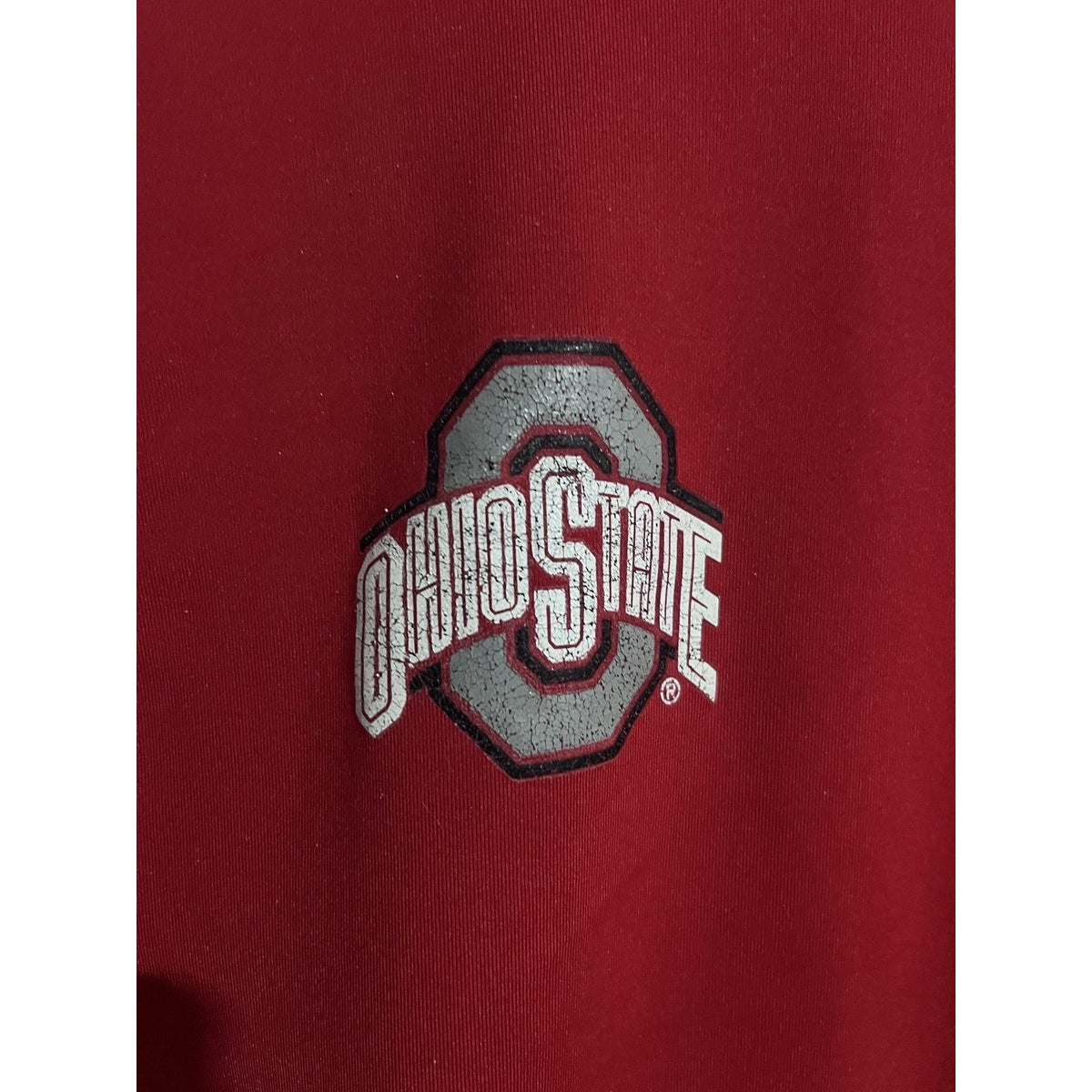 Nike Shirt Mens M Red Dri-FIT Ohio State Long Sleeve Moisture Wicking Athletic