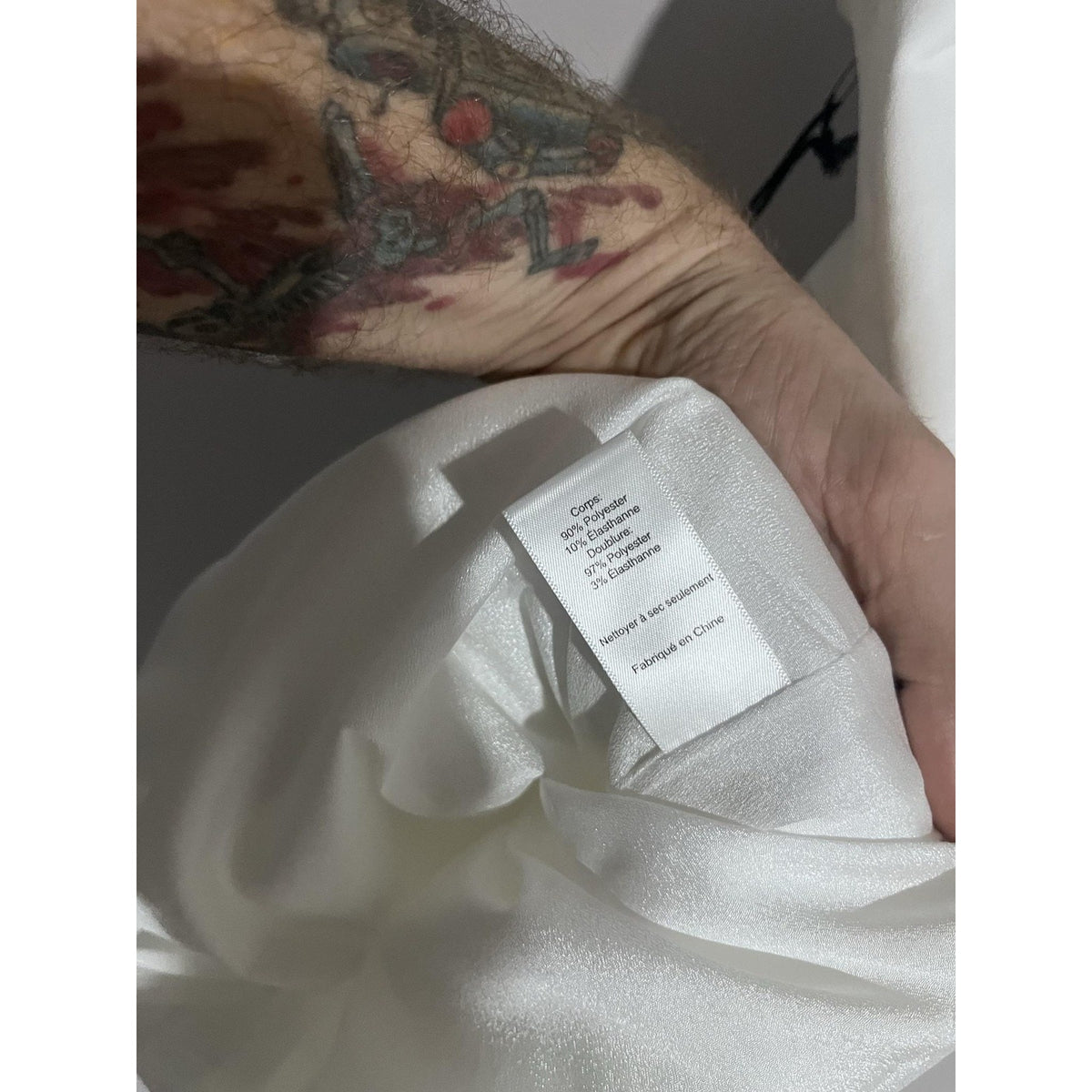 ASTR The Label Dress Womens S White Satin Bodycon Slip Smocked Sweetheart