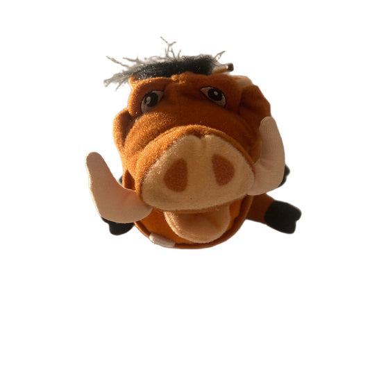 Disney Hasbro 2002 Pumbaa Plush Timon Figure Lion King Stuffed Animal Riding