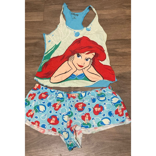 Disney The Little Mermaid Ariel Racerback Tank Top And Shorts Two Diff. Sizes
