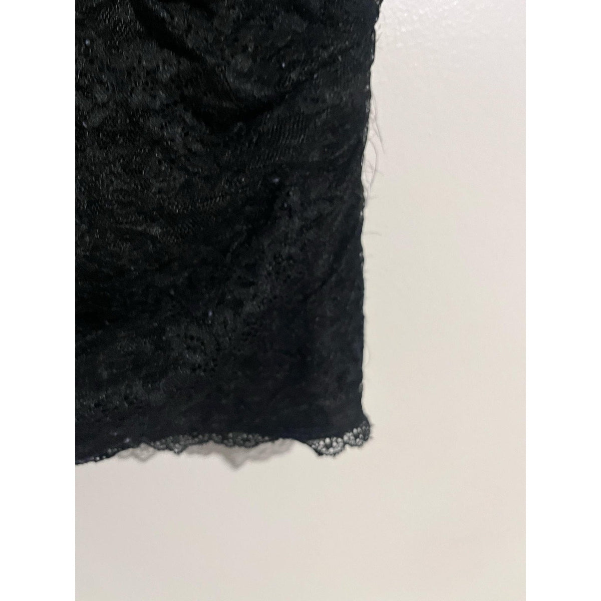 Abercrombie & Fitch Blouse Womens S Black Lace V-Neck Cap Sleeve Lined