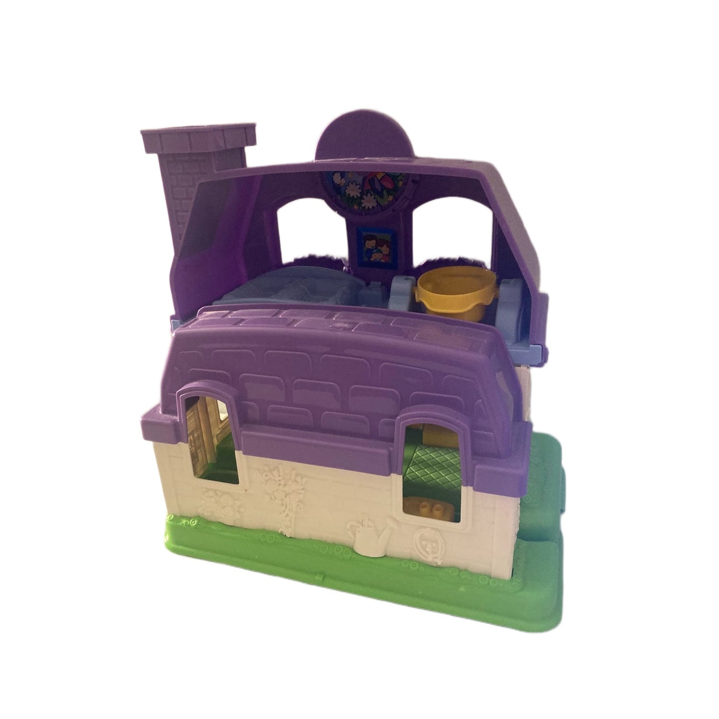2008 Fisher Price House "Little People Happy Sounds Home" Purple-Tested WORKS