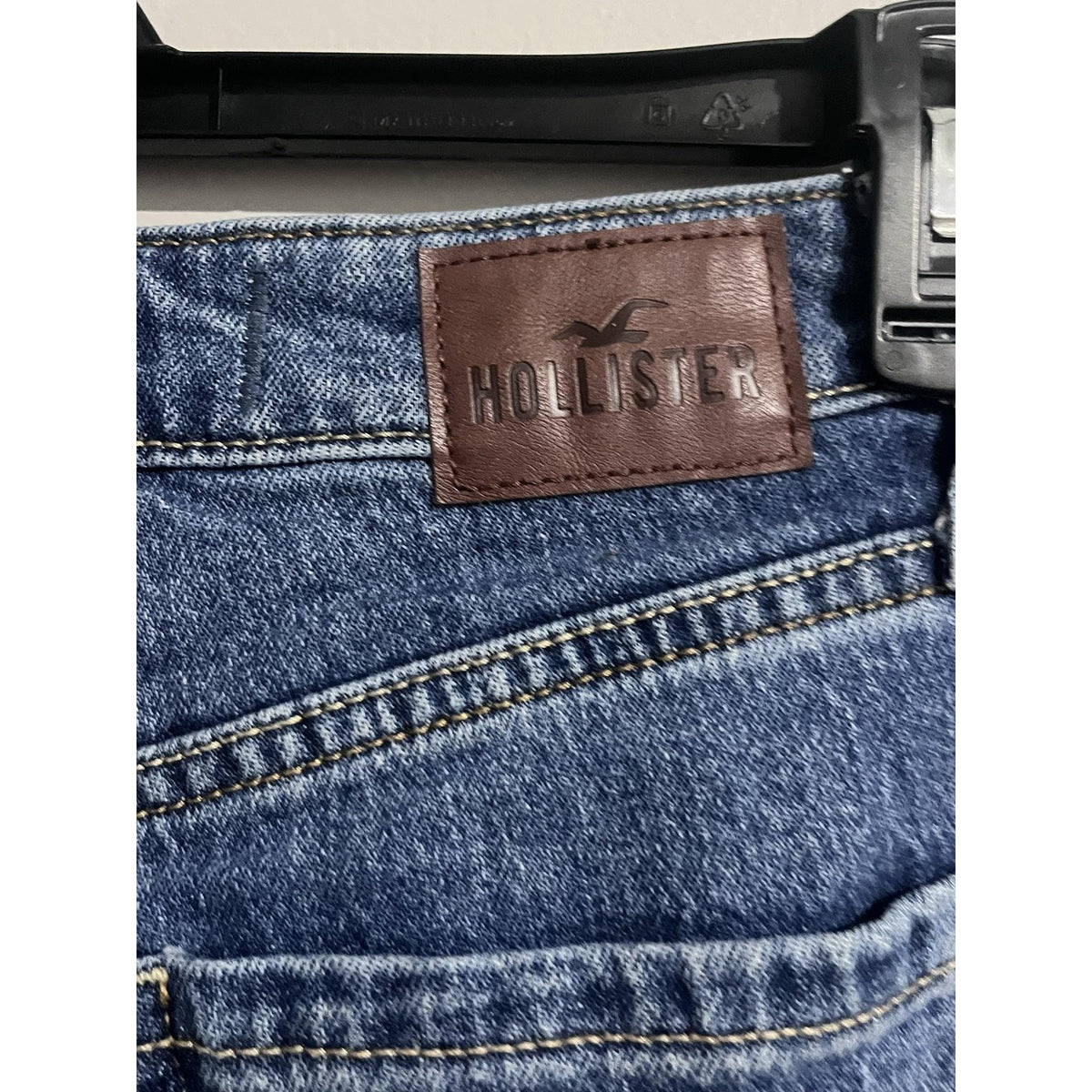 Hollister Jeans Womens 24 Blue Mom Ultra High-Rise Dad Relaxed 28 Inseam