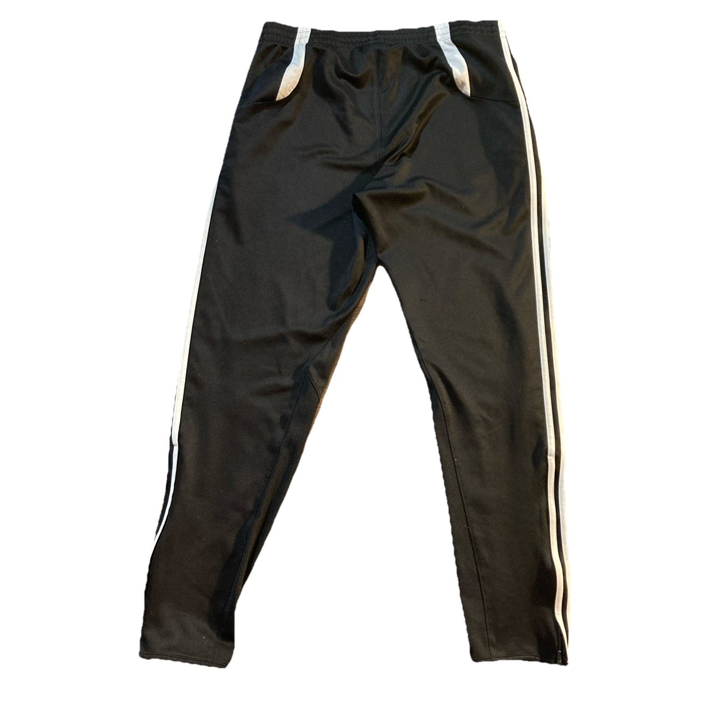 2012 Adidas Climacool 3 Stripe Joggers Embroidered Logo Zip Ankle Pockets Mens L