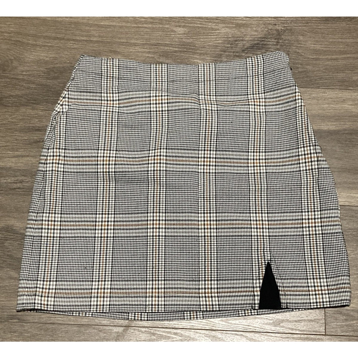 Abercrombie And Fitch Hi Rise Plaid Mini Skirt Slit Women's Size S Preppy
