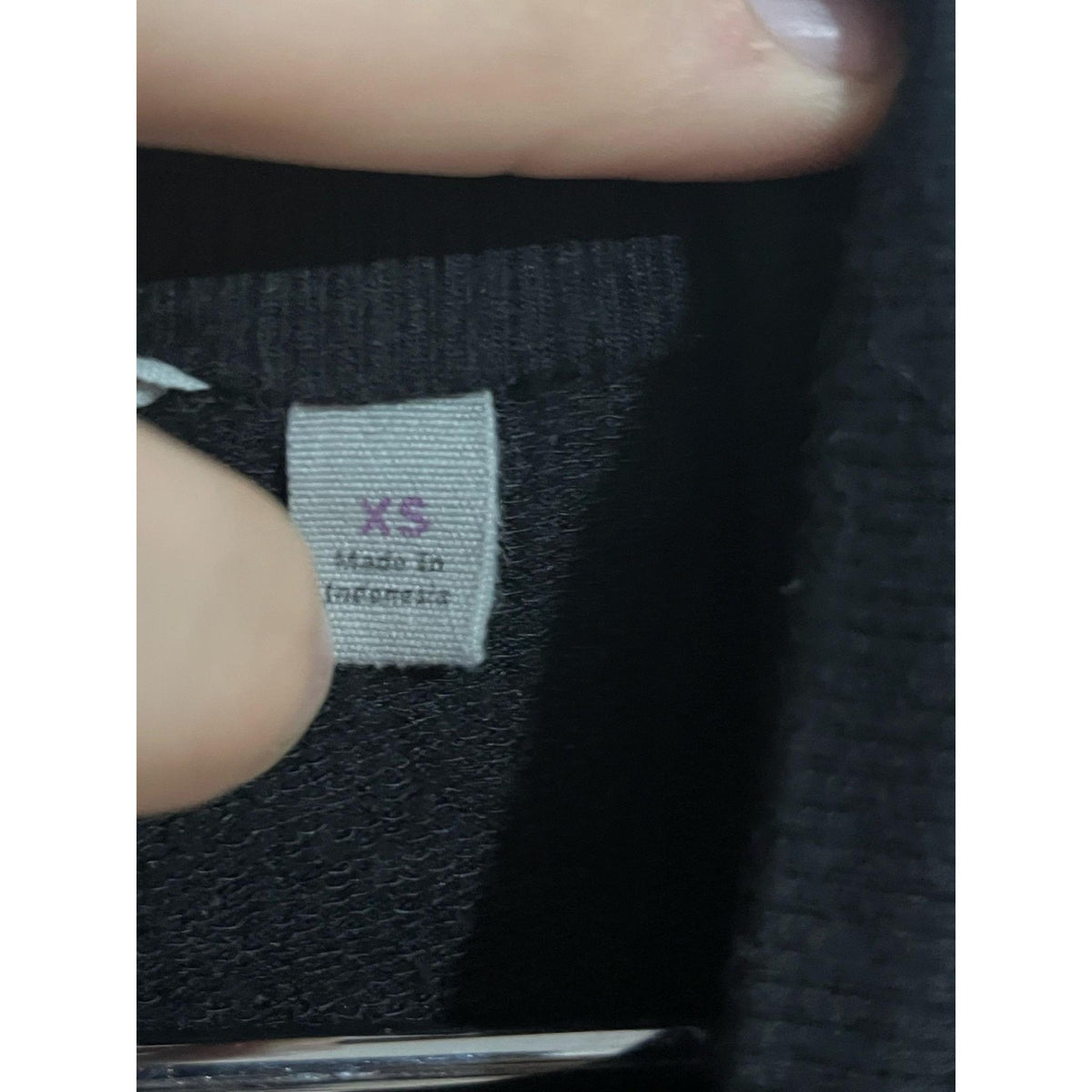 Athleta Cardigan Womens XS Black Open Lightweight Stretch Collared Tight-Knit