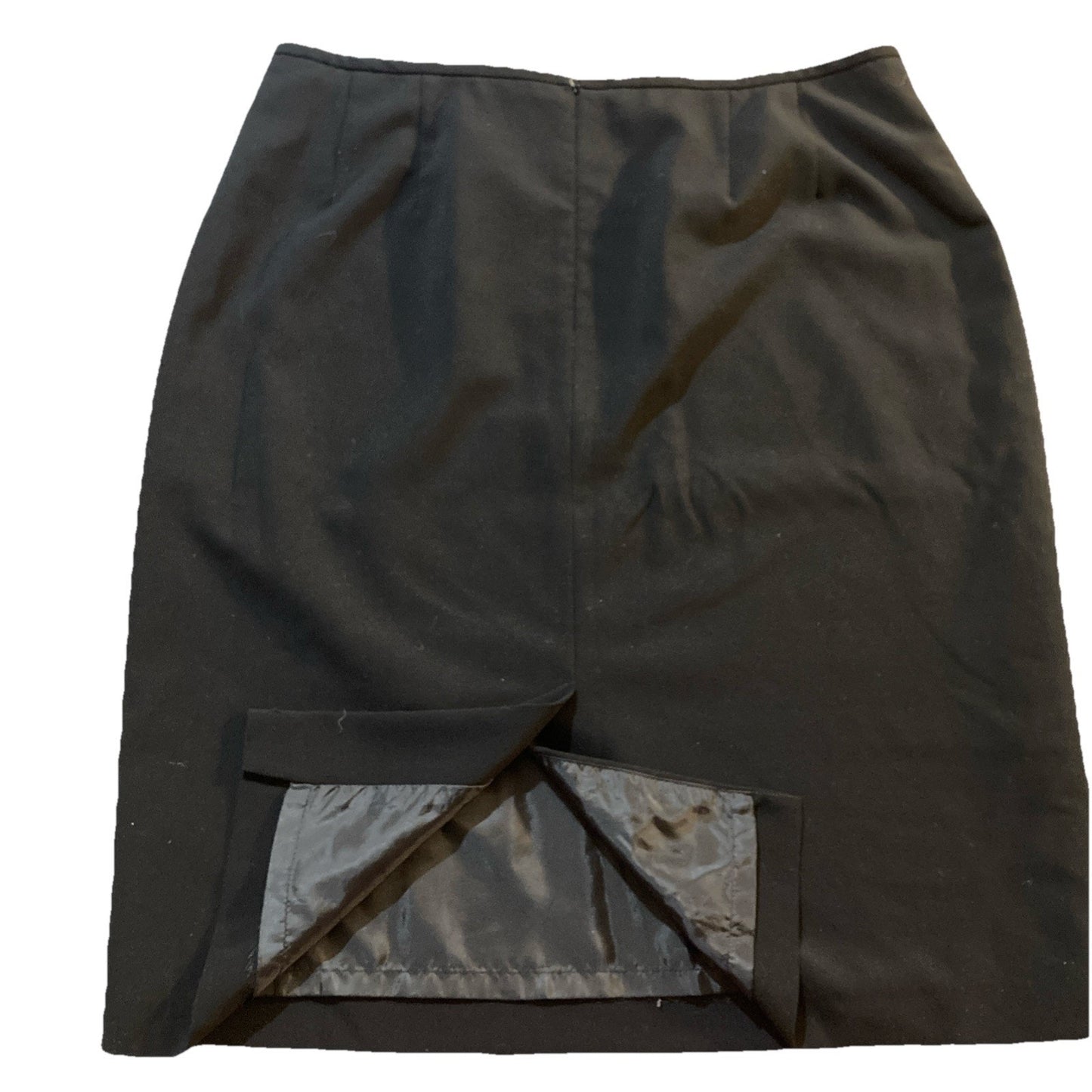 Calvin Klein Women's Black Straight Cut Pencil Skirt Knee Length Size 14