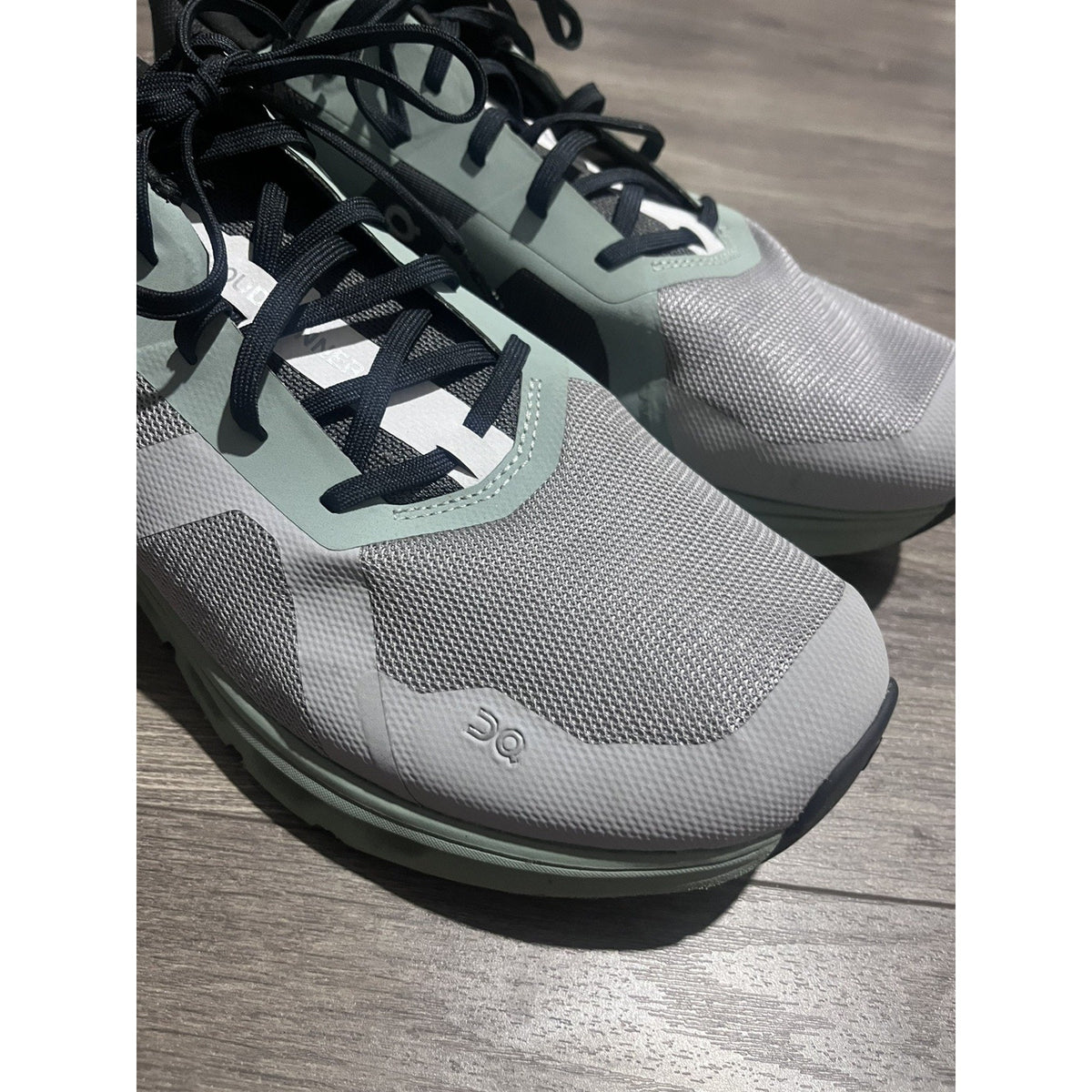 On Cloud Cloudflyer Running Shoes Men Size 12 Grey Mint Green