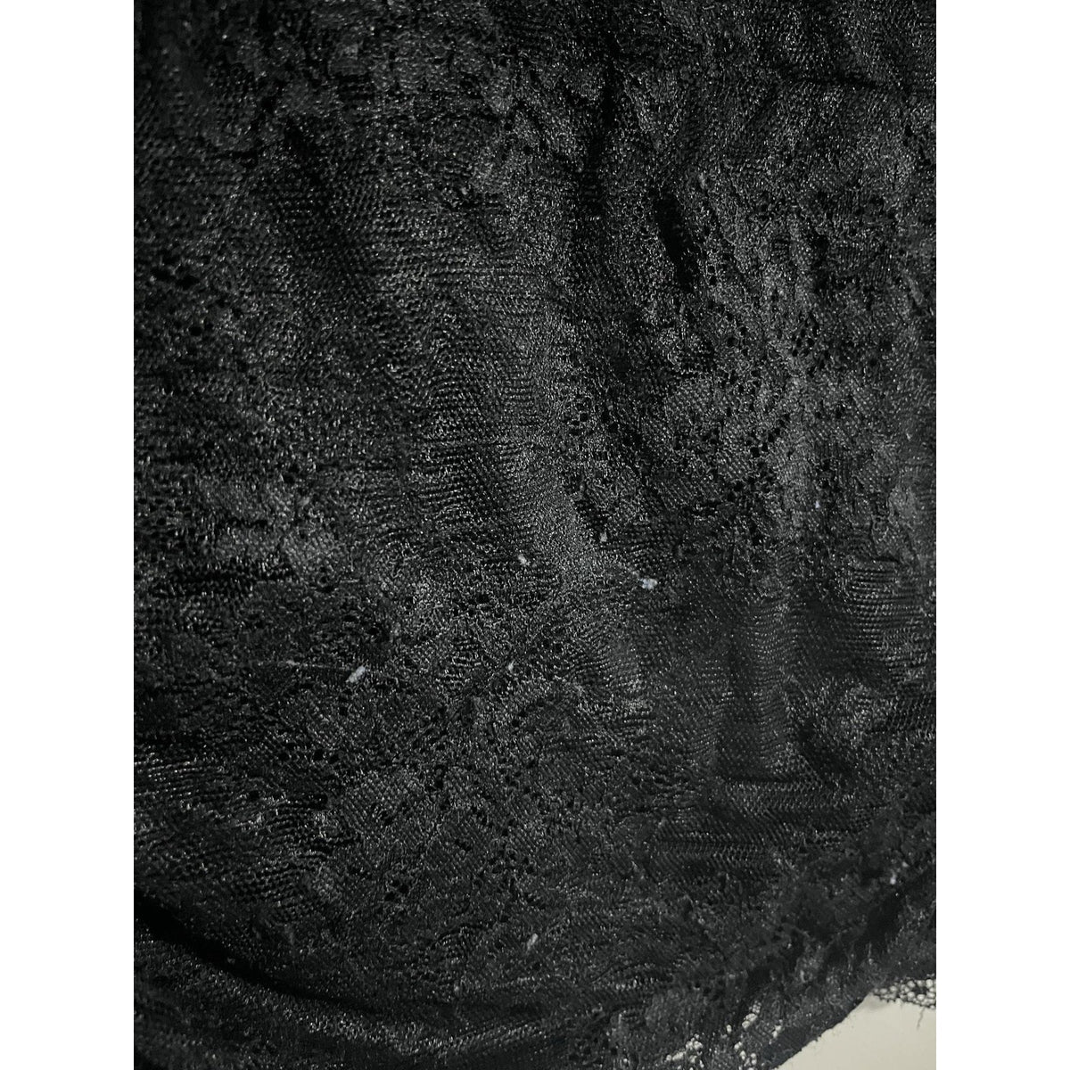 Abercrombie & Fitch Blouse Womens S Black Lace V-Neck Cap Sleeve Lined