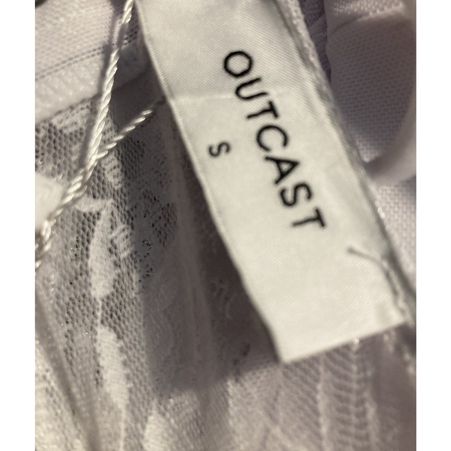 NWT Coquette Princess Outcast Boned Corset Mini Dress Hendrick Laced S White
