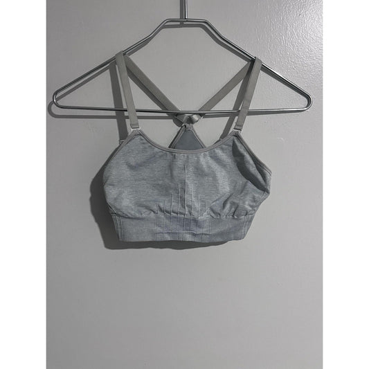 Champion Bra Womens S Gray Sports Bra Racerback Removable Pads