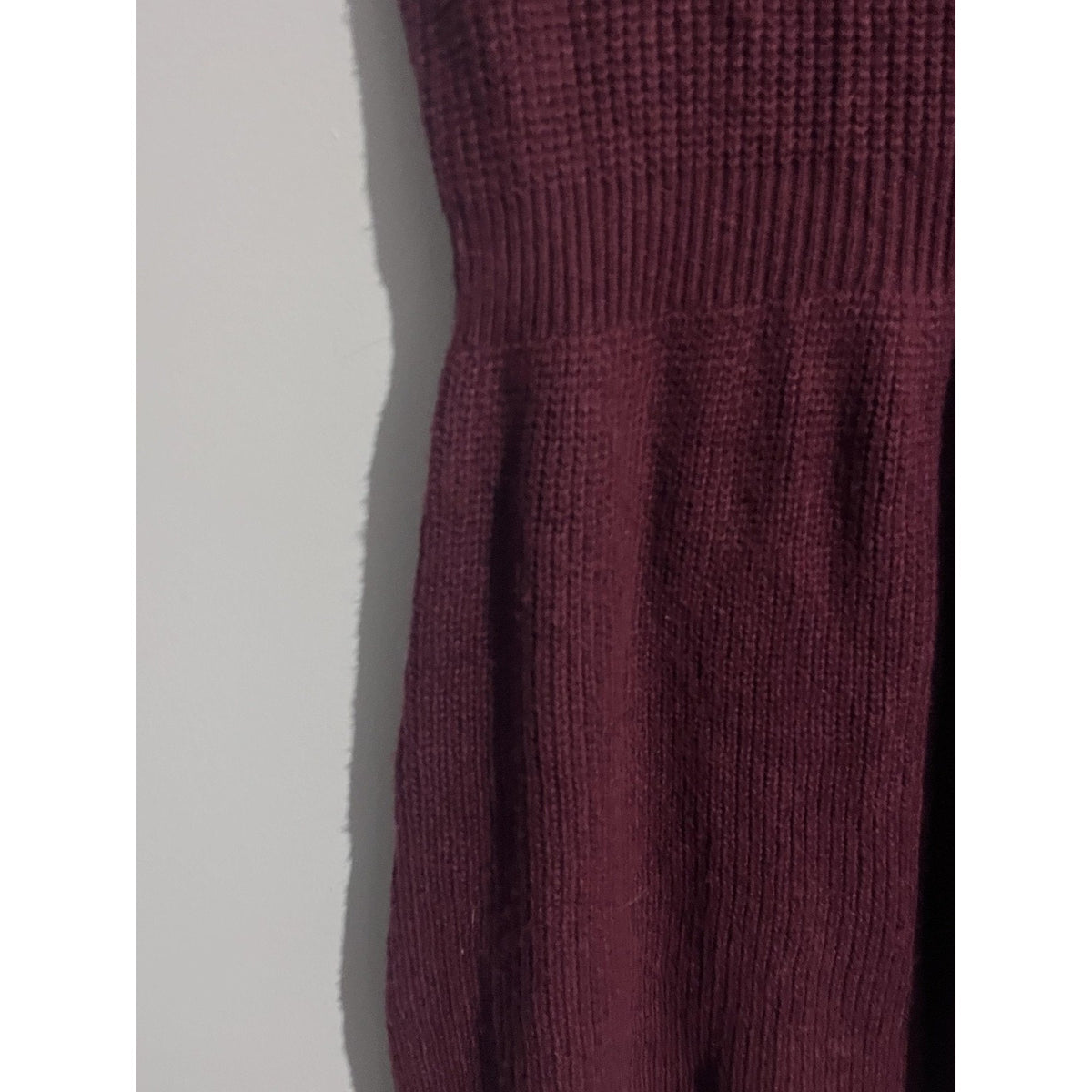 Dress Womens XL Purple Sweater Dress Fit & Flare Tank Midi Knit Stretch