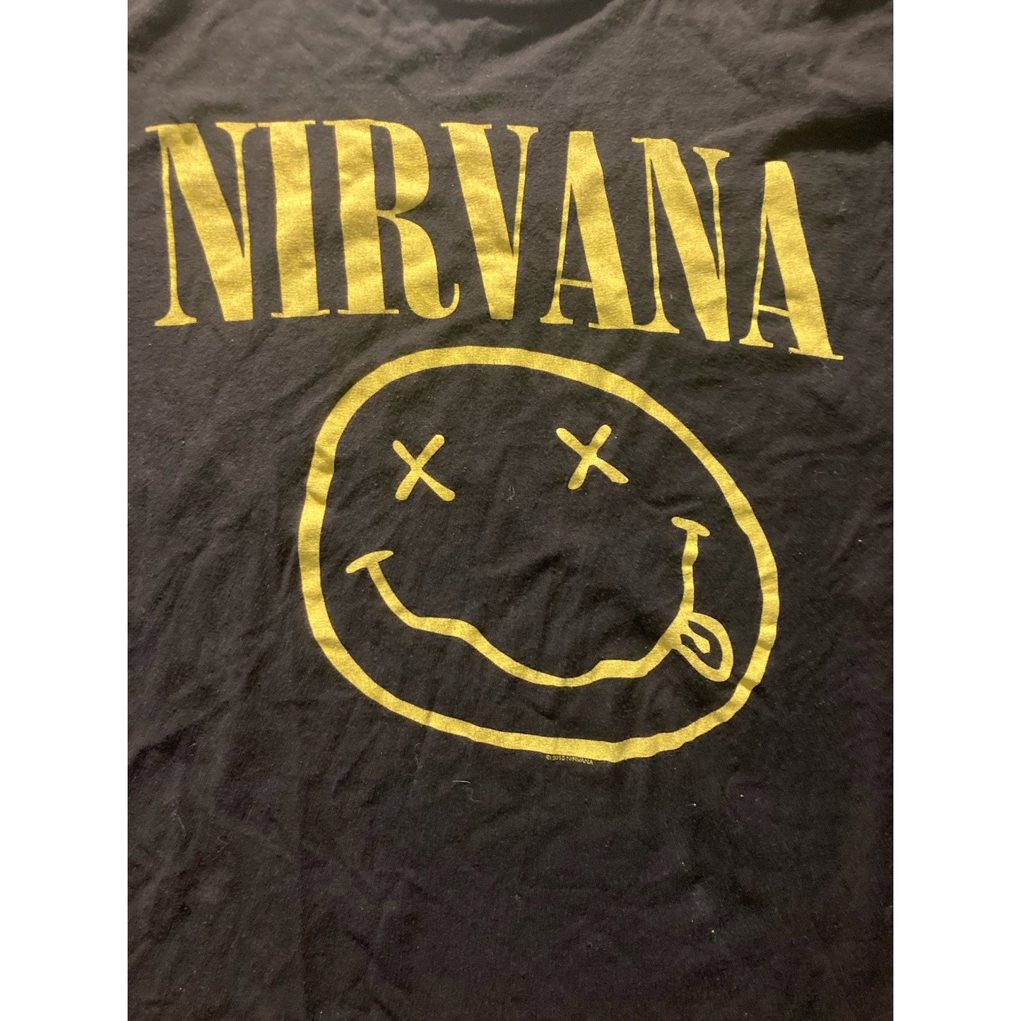 Nirvana T Shirt Happy Face Smile Mens Size Medium