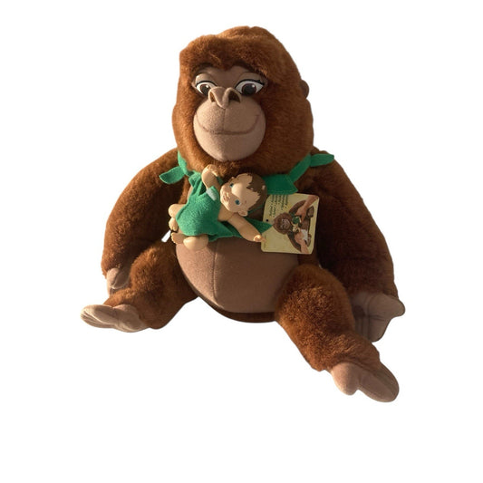 Baby Tarzan Kala Gorilla Heartbeat Plush Disney Mattel 1998 w/TAG Doesn’t Work