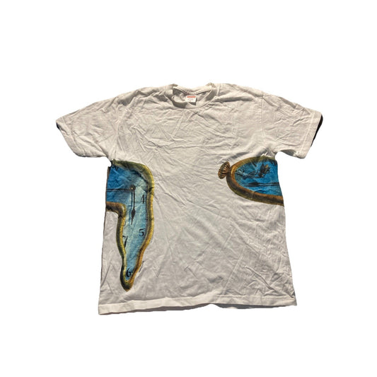 Authentic Supreme Salvador Dali T-Shirt SS19 White The Persistence of Size M