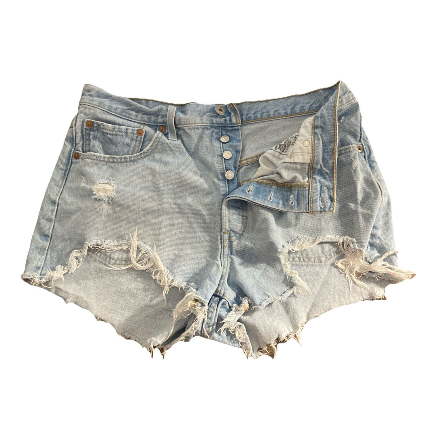 Levi's Women's 501 Original High-Rise Jean Shorts Size 33W