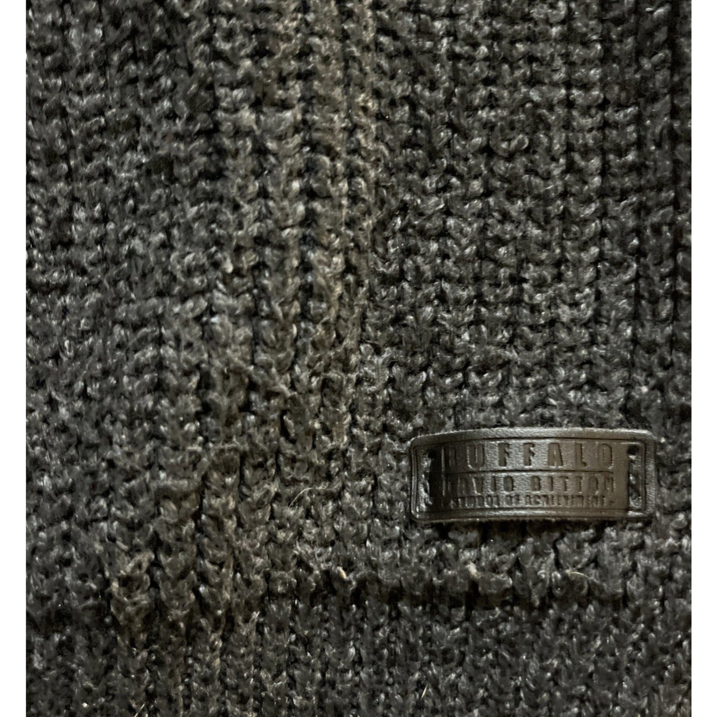 Buffalo David Bitton Men’s Sweater Black Werneck Winter Jute Mix SZ XL