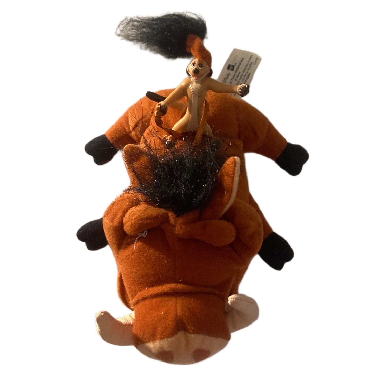 Disney Hasbro 2002 Pumbaa Plush Timon Figure Lion King Stuffed Animal Riding