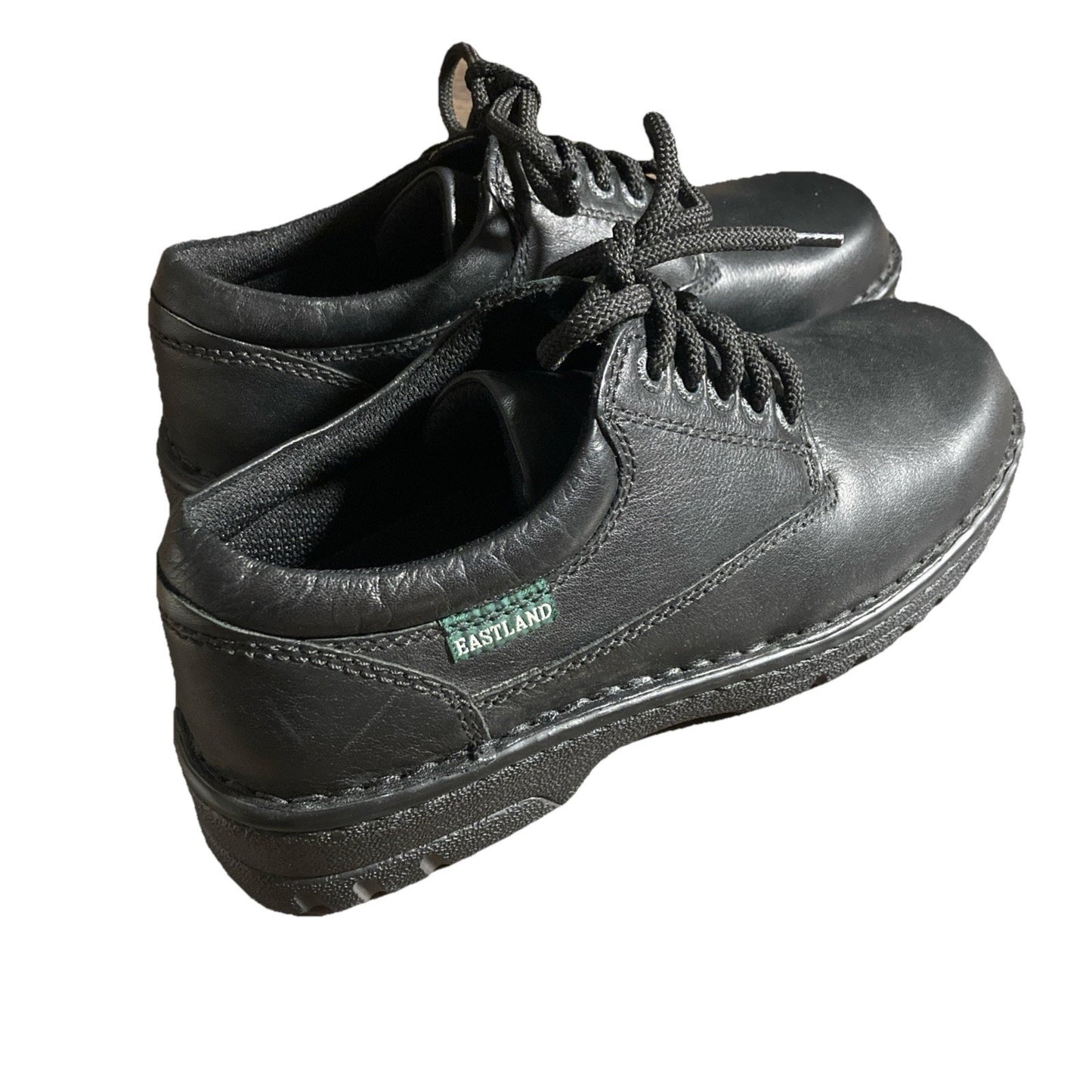 Eastland Plainview Womens Round Closed Toe Oxford Shoes, Black Sz 7M