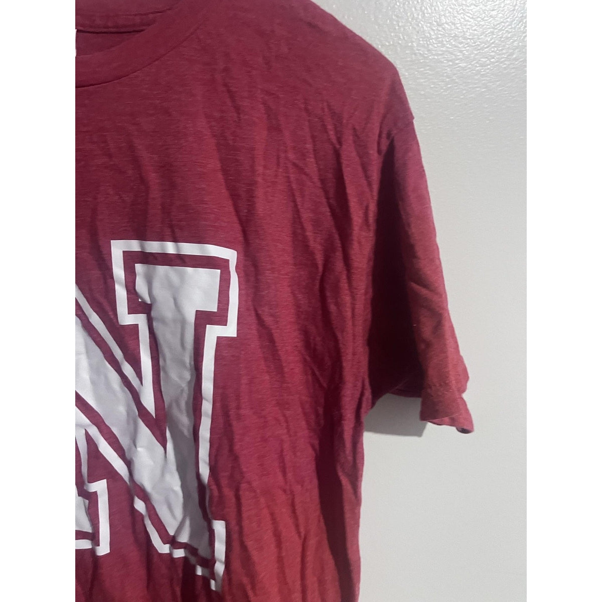 Cardinals Shirt Mens M Red Short Sleeve Team Graphic 50% Cotton 50% Poly