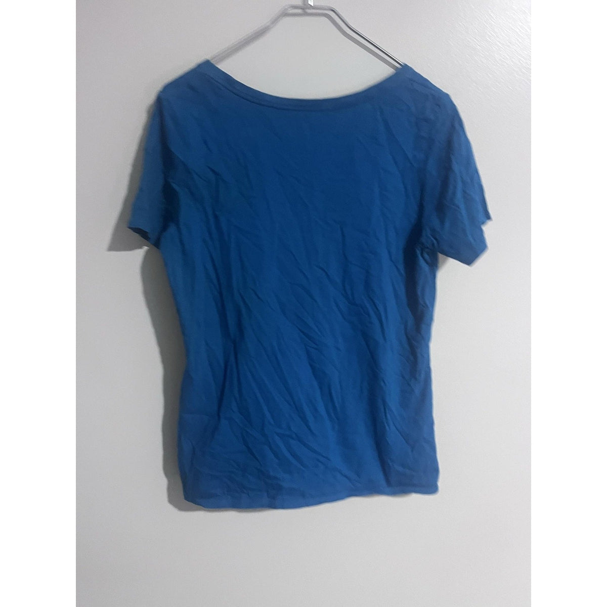 Nike Shirt Womens L Blue Scoop Neck Tagless Athletic Jersey The Nike Tee