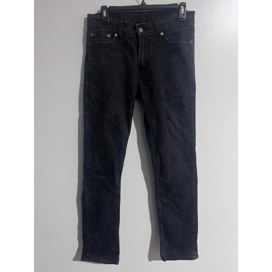 Levi's Jeans Mens 30x29 Black 511 Slim Tapered Slim Fit Dark Wash Denim
