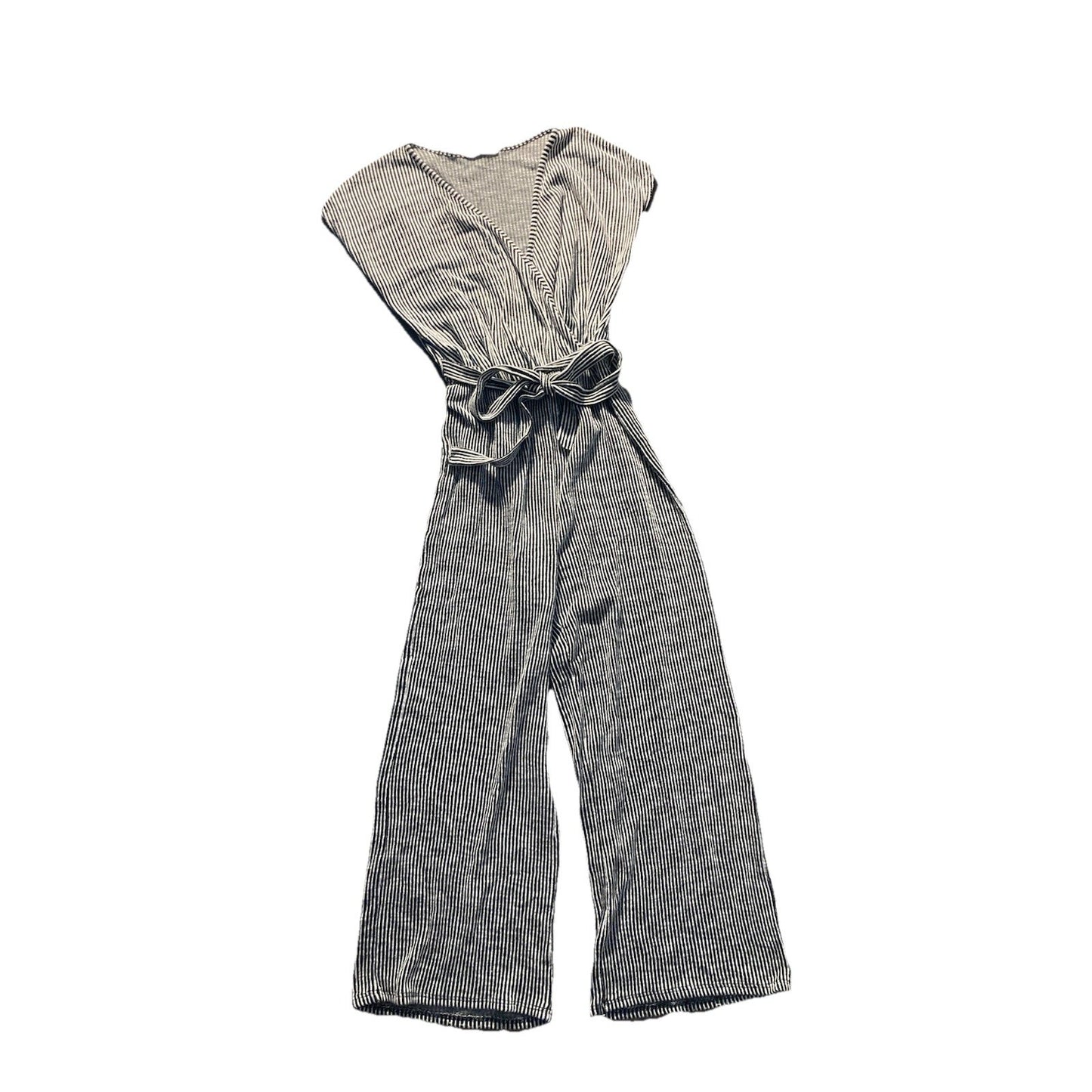 Striped Black And White Romper Pants Caution To The Wind Striped Jumper Women’s