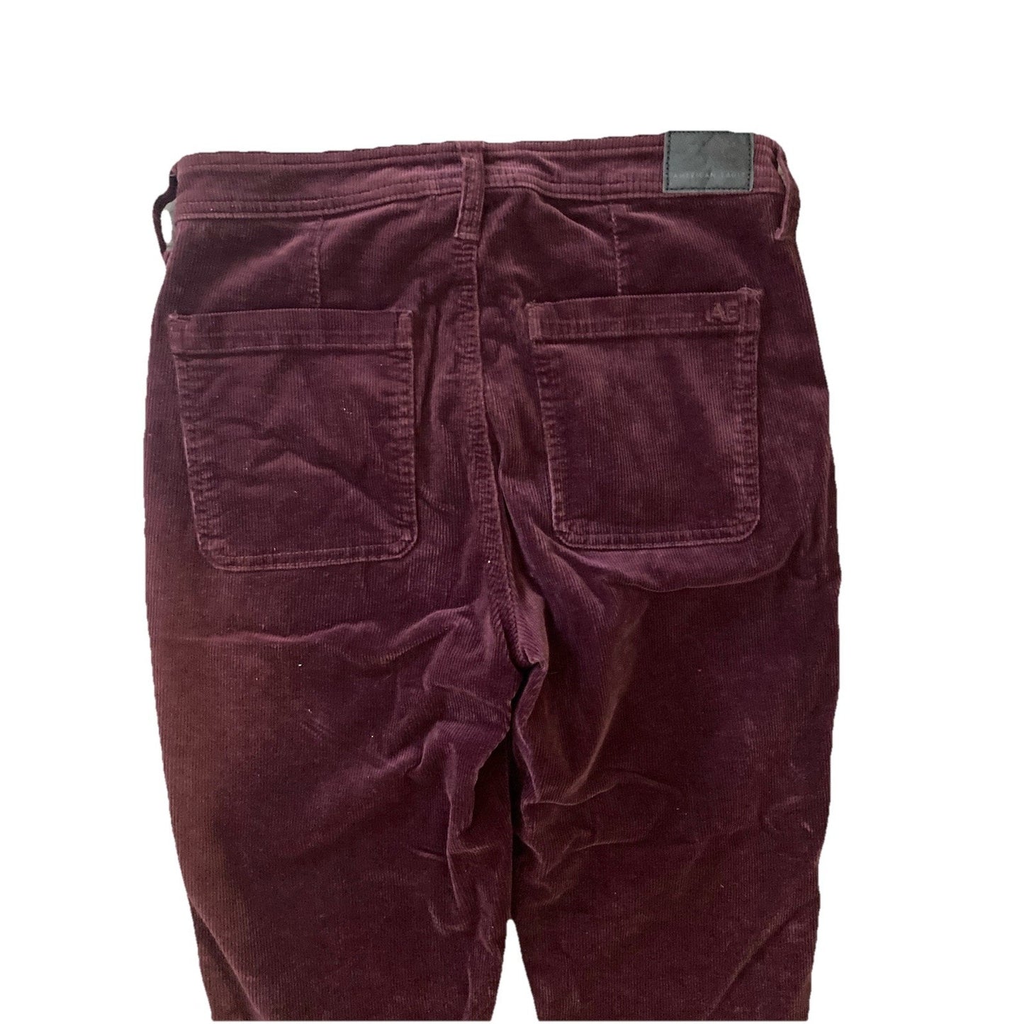 American Eagle Womens Y2K Burgundy Corduroy Jegging Pants Super Stretch Size 6