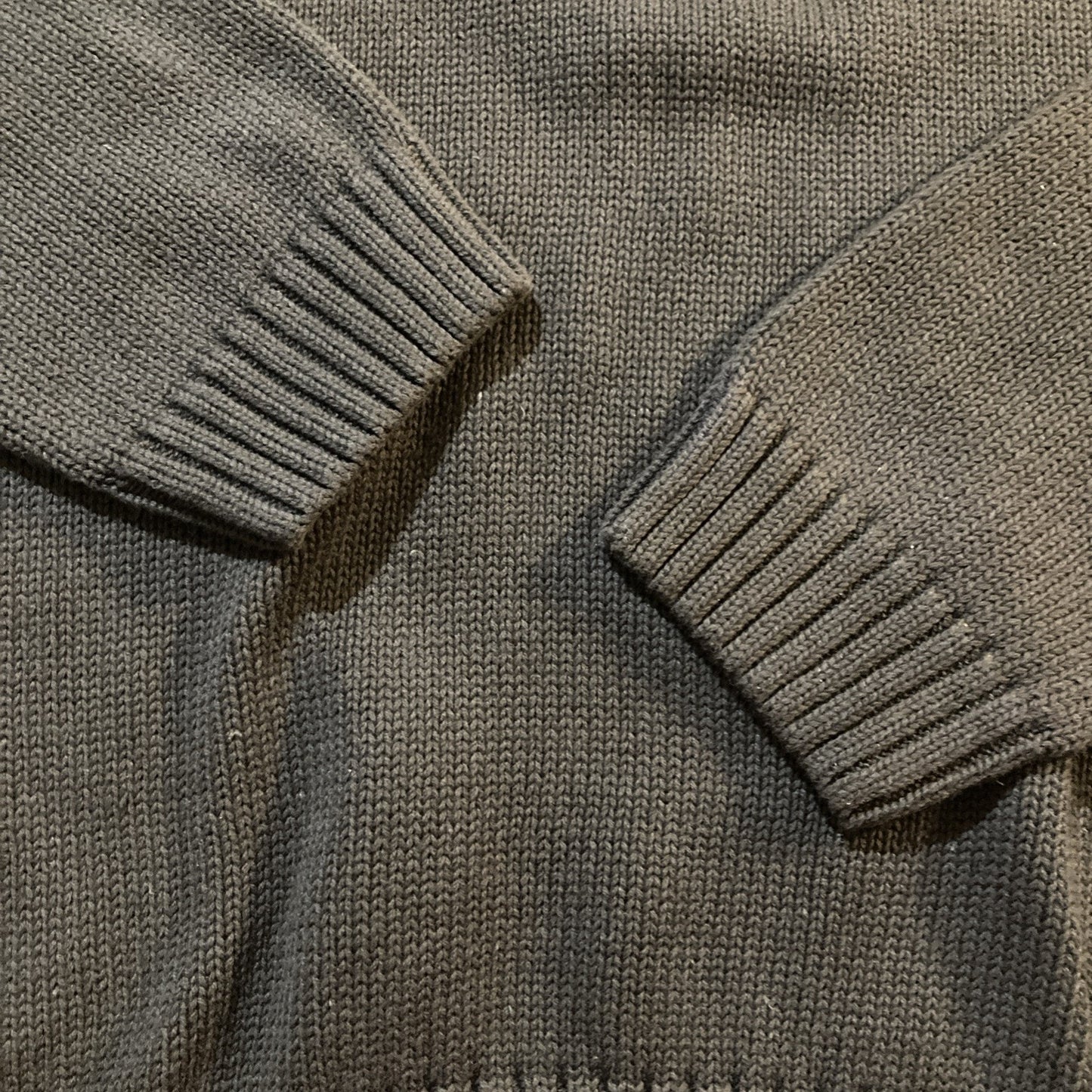 90’s Y2K Academia Chaps 100% Cotton Mens Knit Sweater XL Long Sleeve Brown NWT