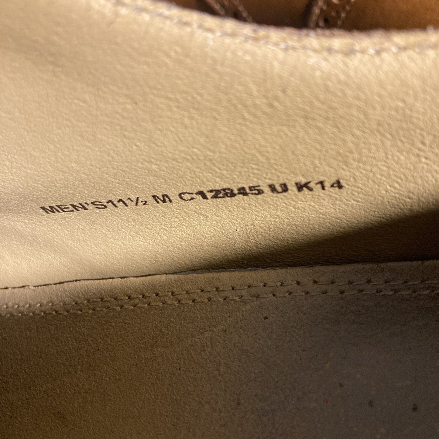 Cole Haan Wingtip Giraldo Derby Brogue Shoe British Tan 11.5M Leather Goodyear