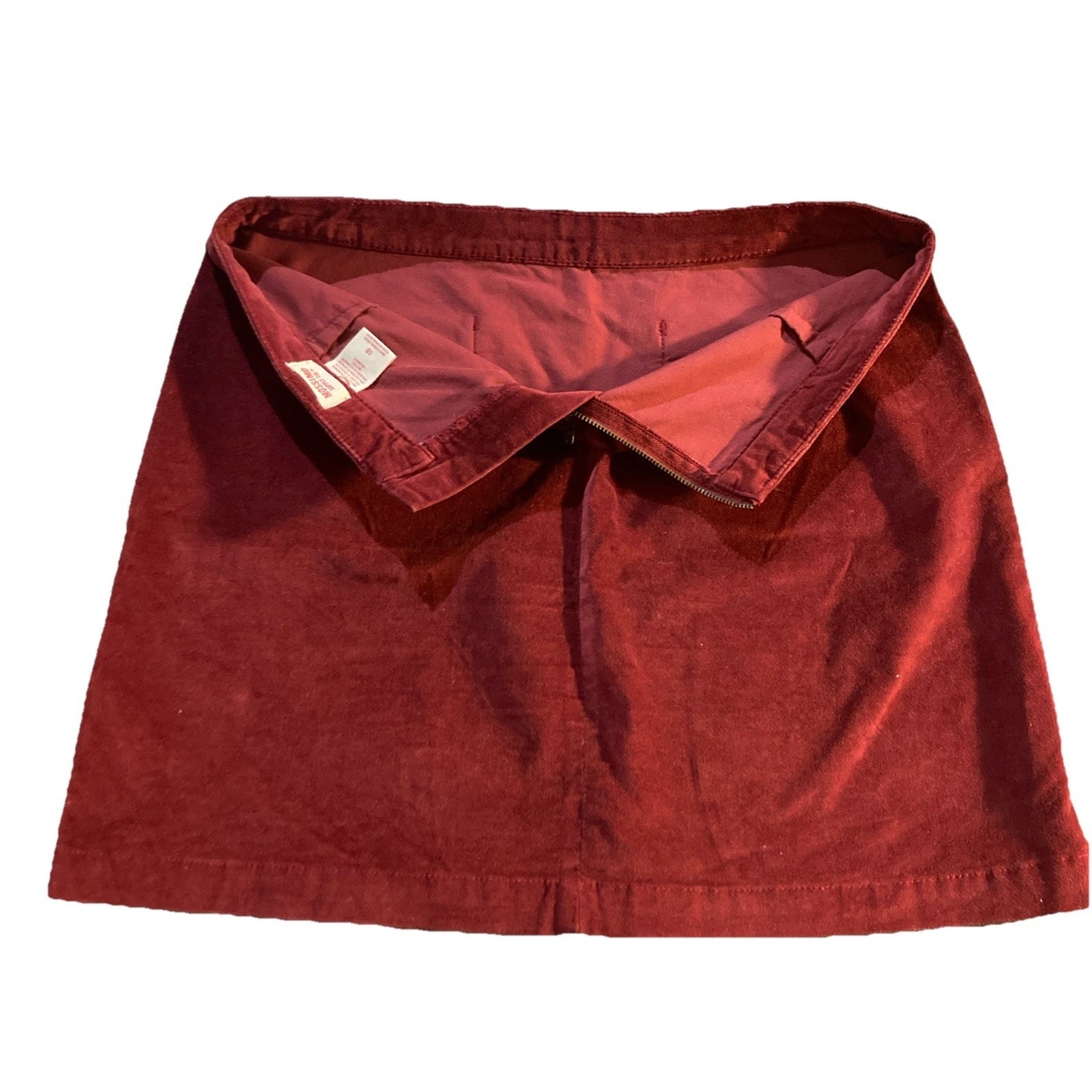 Vintage Studded Mini Skirt 10 Burgundy Y2K Chic Grunge Skater 80’s Rock Mossimo
