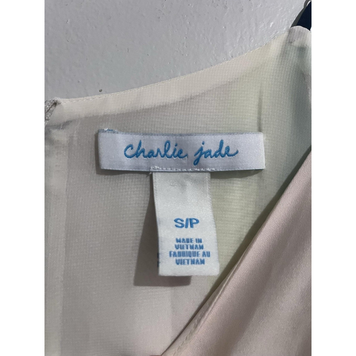 Charlie Jade Dress Womens S Multicolor Strappy Maxi Slip Dress Lined Chiffon