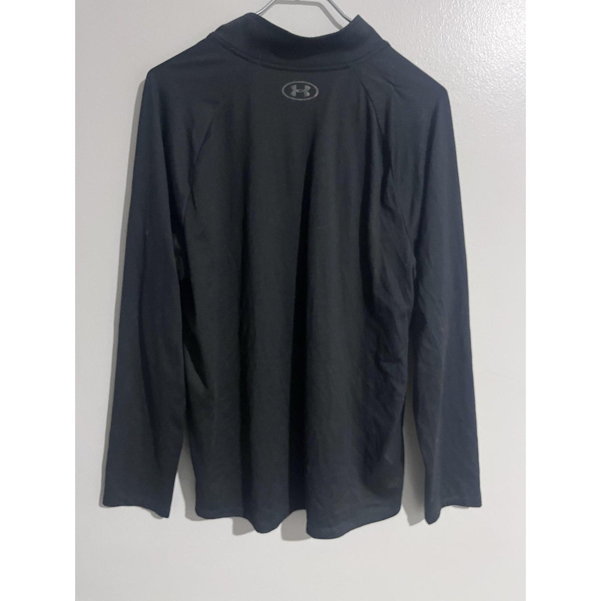 Under Armour Pullover Mens XL Black Mock Neck 1/4 Zip Fleece Lightweight Tagless