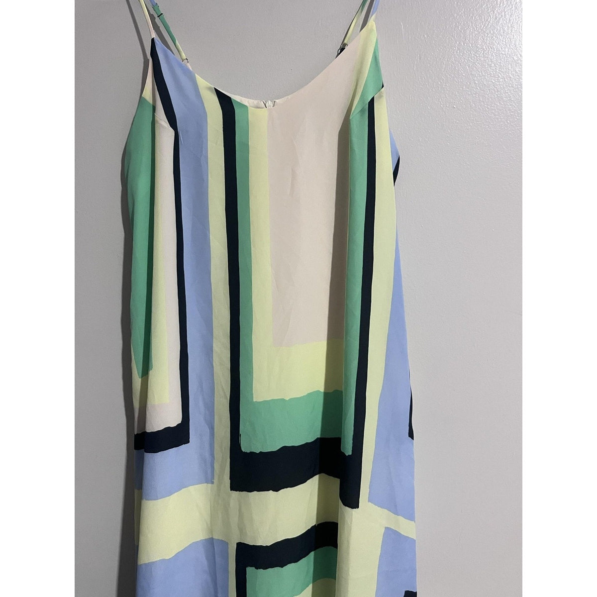 Charlie Jade Dress Womens S Multicolor Strappy Maxi Slip Dress Lined Chiffon
