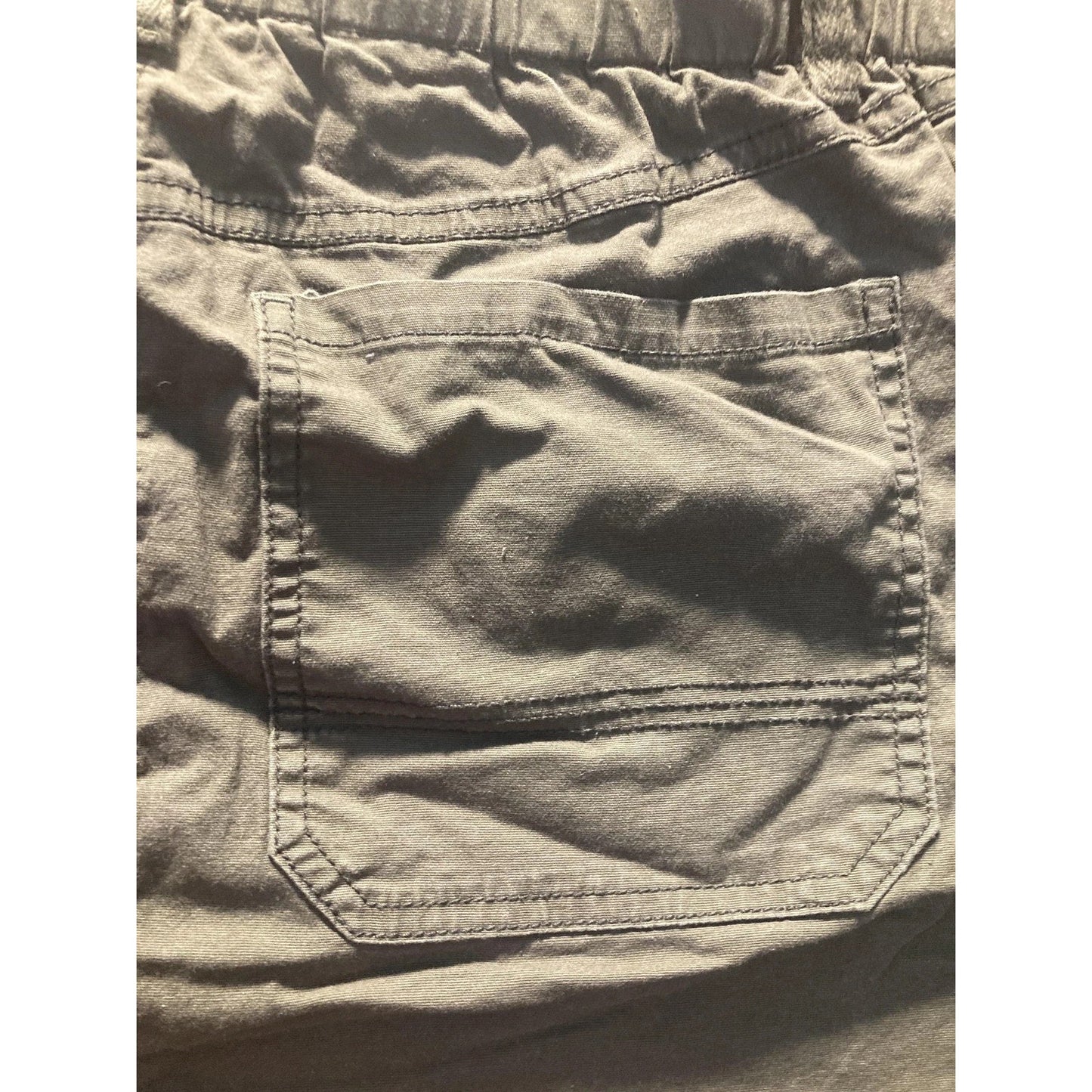 Wild Fable Skirt Womens M Green Solid Cargo Short Twill Pockets Elastic Waist