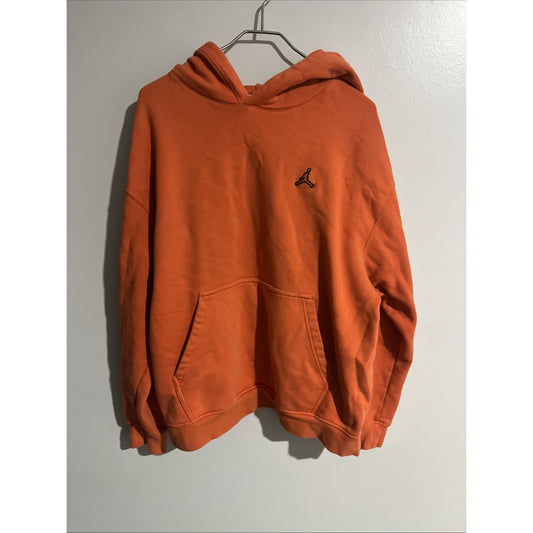 Jordan Hoodie Mens XL Orange Nike Essential Fleece Sweatshirt Pullover