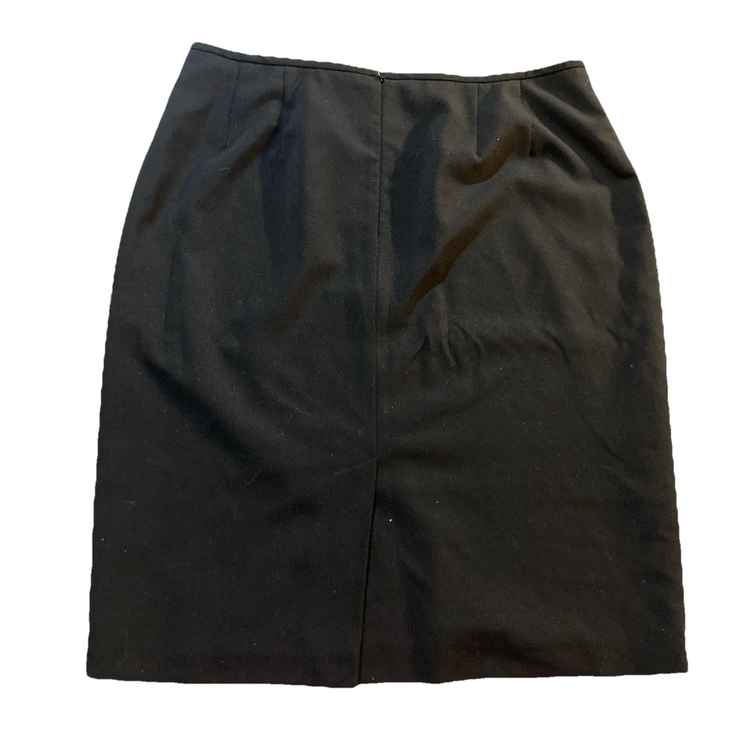 Calvin Klein Women's Black Straight Cut Pencil Skirt Knee Length Size 14